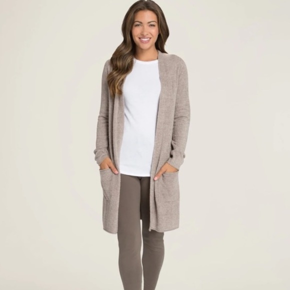 Barefoot Dreams CozyChic Ultra lite Santa Monica Long Cardigan Size XL $128 - Picture 2 of 5